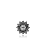 Flora Mini Brooch - Black