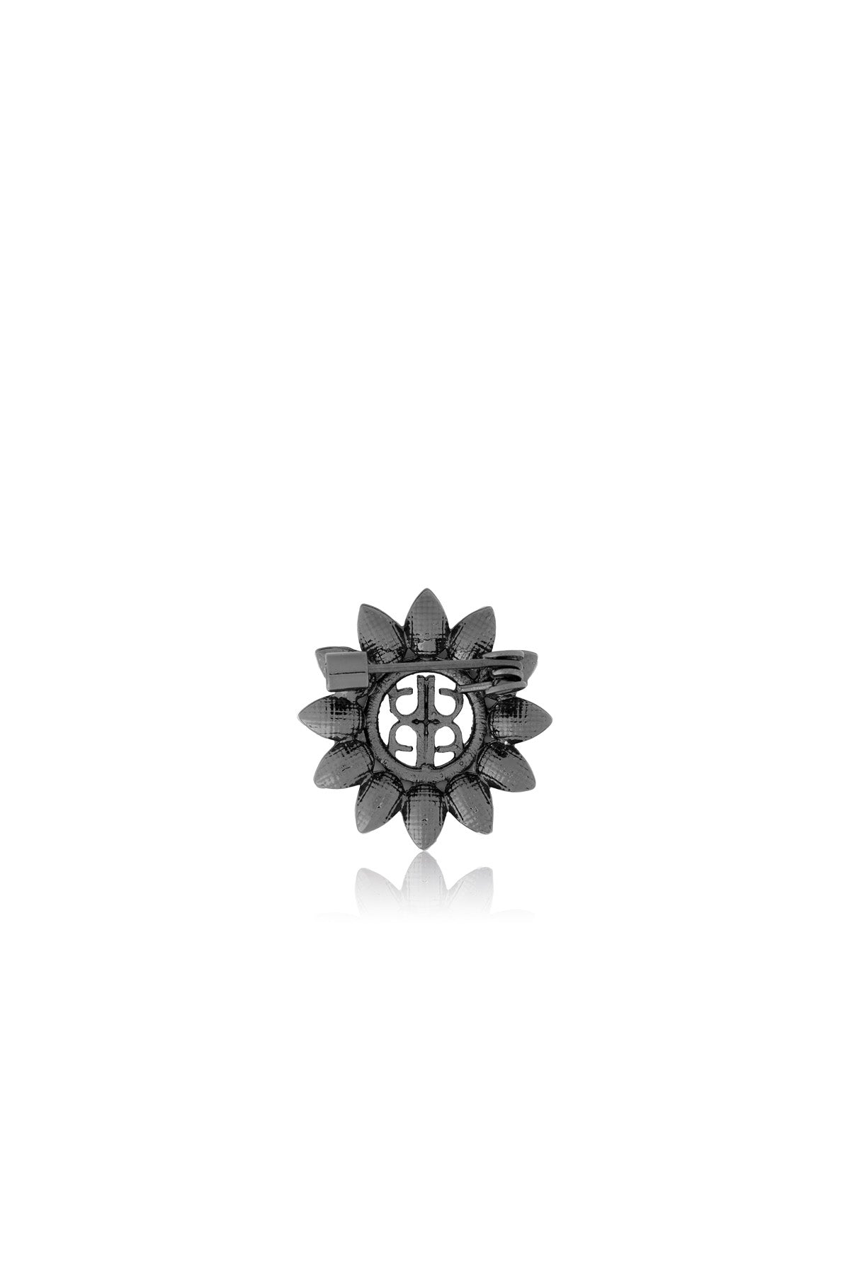 Flora Mini Brooch - Black