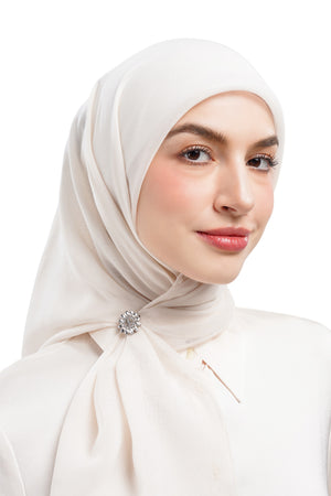 Flora Mini Brooch - Silver