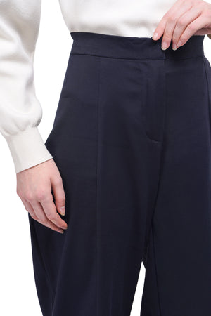 Front Slit Pants - Navy