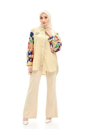 Fruta Stripes Shirt - Yellow