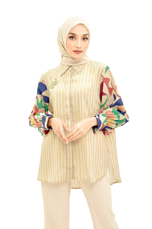 Fruta Stripes Shirt - Yellow