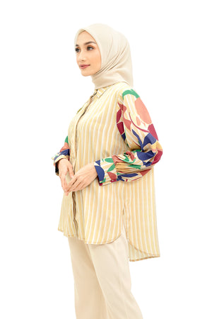 Fruta Stripes Shirt - Yellow