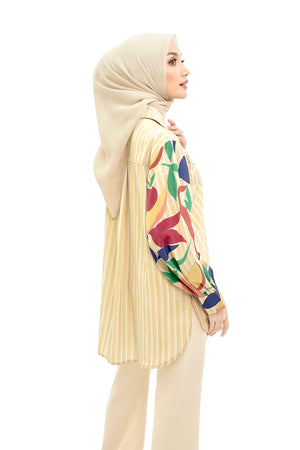 Fruta Stripes Shirt - Yellow