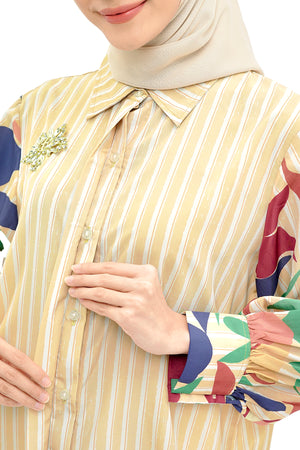 Fruta Stripes Shirt - Yellow