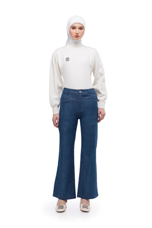 Geneva Denim Pants - Classic Blue