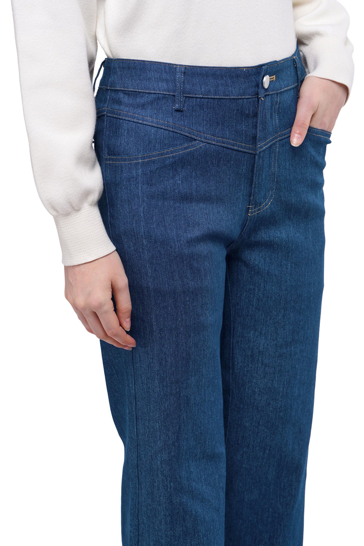 Geneva Denim Pants - Classic Blue - Nada Puspita