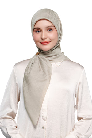 Basic Monogram Scarf - Goat