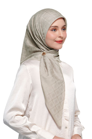 Basic Monogram Scarf - Goat