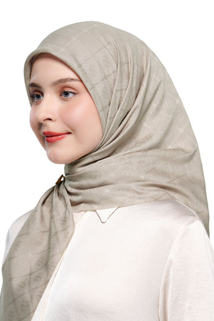 Basic Monogram Scarf - Goat