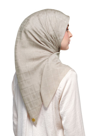 Basic Monogram Scarf - Goat