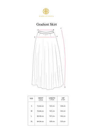 Gradient Skirt - Brown
