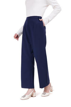 Gania Bootcut Pants - Navy