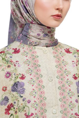 Gardenia Eid Crop Shirt - Beige
