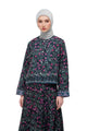 Gardenia Eid Crop Shirt - Midnight