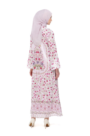 Gardenia Eid Loose Dress - Pink