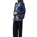 Gardenia Eid Puffy Blouse - Midnight Blue