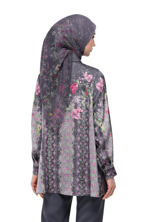 Gardenia Eid Shirt - Dark Grey