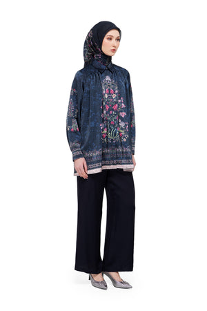 Gardenia Eid Shirt - Navy