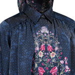 Gardenia Eid Shirt - Navy