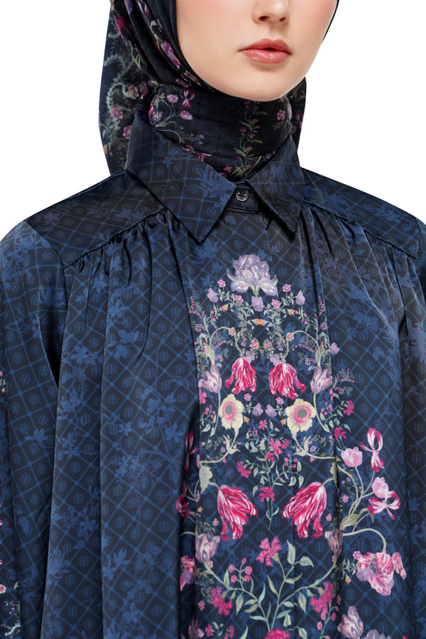 Gardenia Eid Shirt - Navy