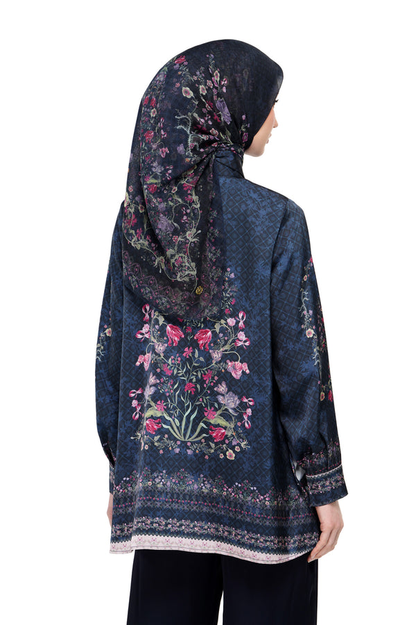 Gardenia Eid Shirt - Navy