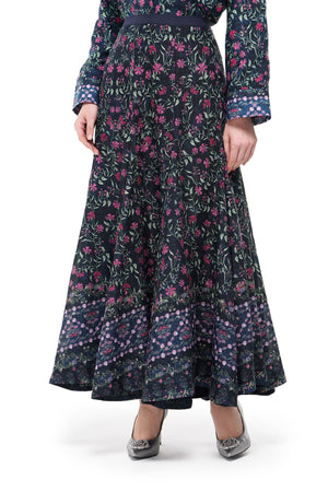 Gardenia Eid Skirt - Midnight