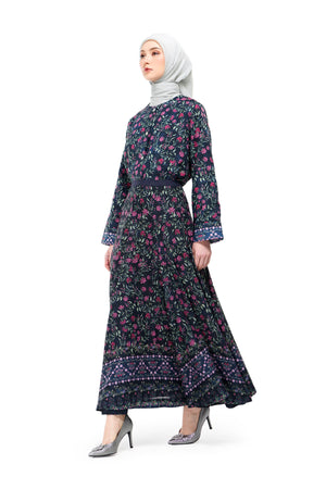 Gardenia Eid Skirt - Midnight