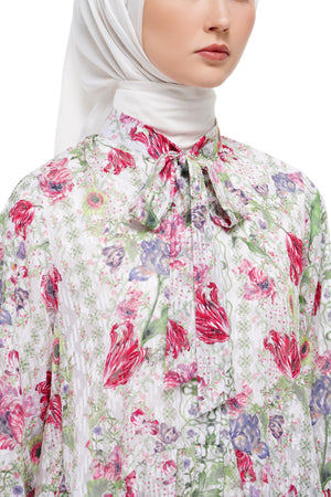 Gardenia Eid Bow Shirt - Pearl