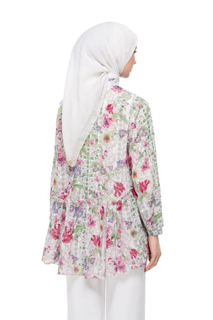 Gardenia Eid Bow Shirt - Pearl