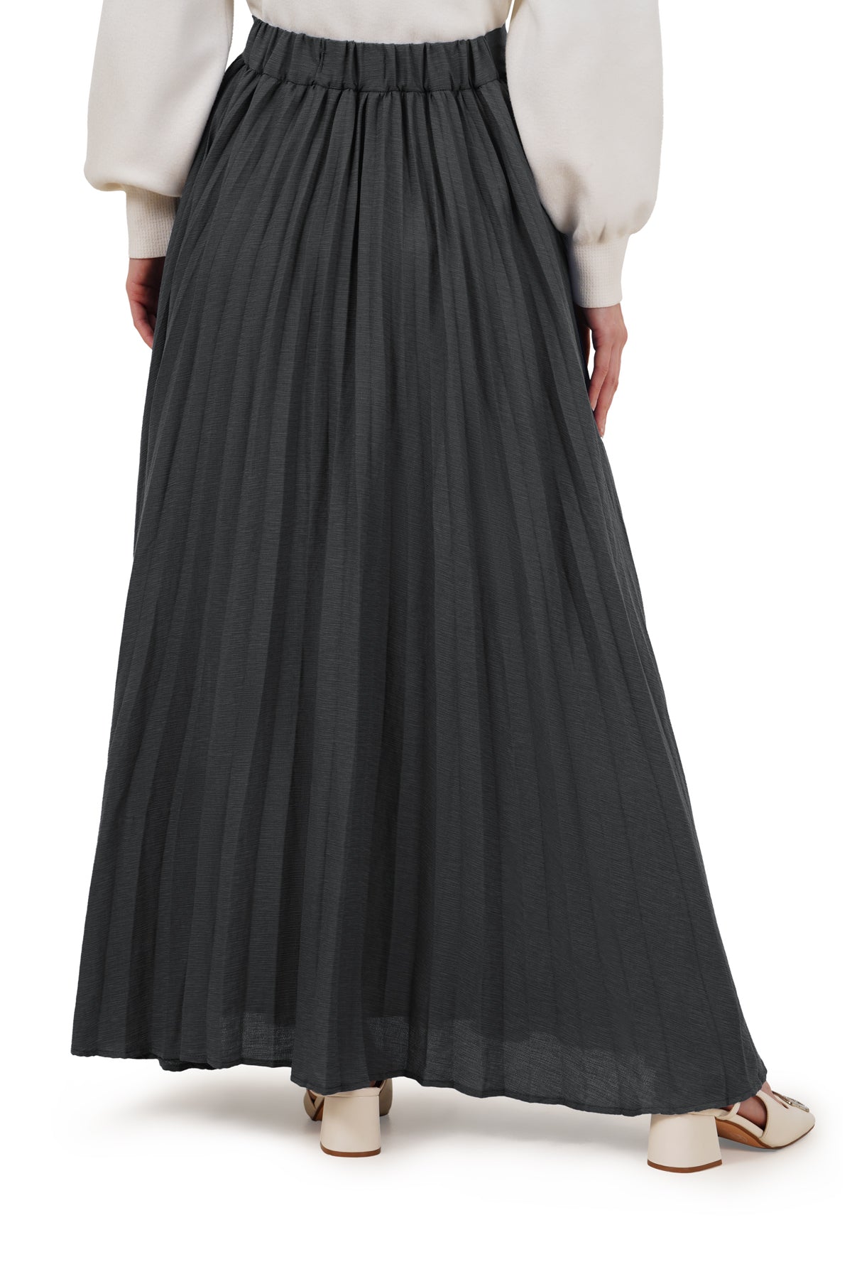 Ginerva Pleats Skirt - Black - Nada Puspita