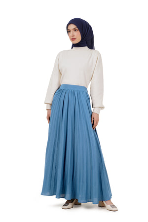 Ginerva Pleats Skirt - Blue