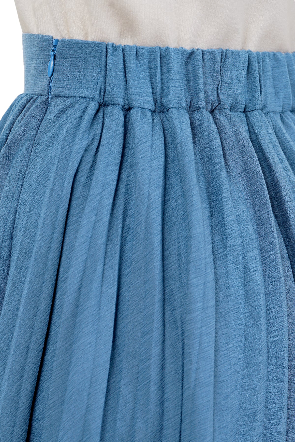 Ginerva Pleats Skirt - Blue - Nada Puspita