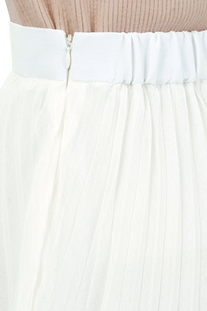 Ginerva Pleats Skirt - White