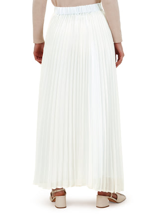 Ginerva Pleats Skirt - White