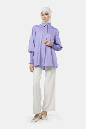 Giselle Smock Shirt - Lilac