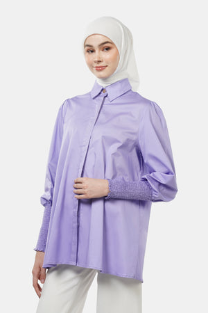 Giselle Smock Shirt - Lilac