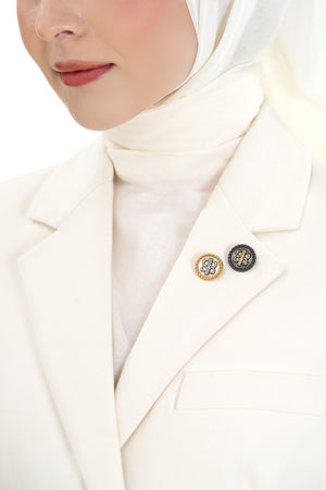 Kira Pin Brooch Package - Gold/Black