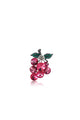 Grape Crystal Brooch - Purple