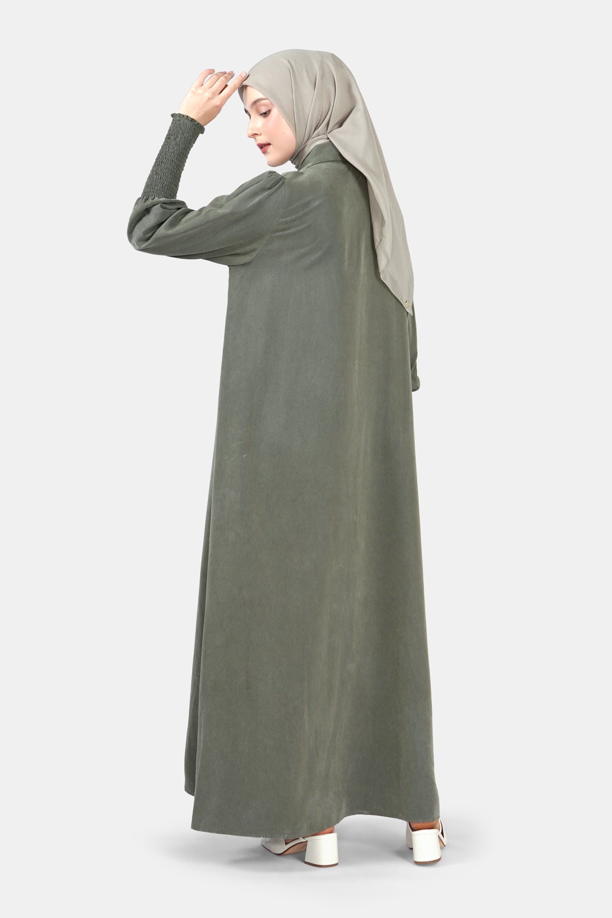 slim fit dress slacks Baltic Born Womens Stockholm Smocked Dress | Dark Green
