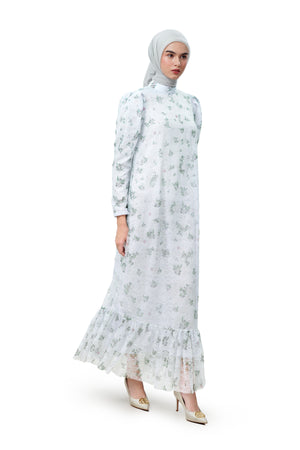 Hagia Tiered Dress - White