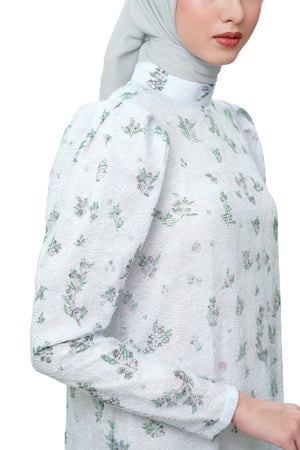 Hagia Tiered Dress - White