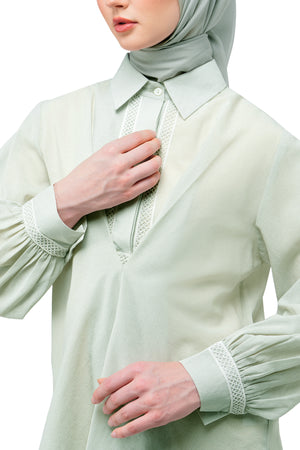 Hela Lace Shirt- Stone