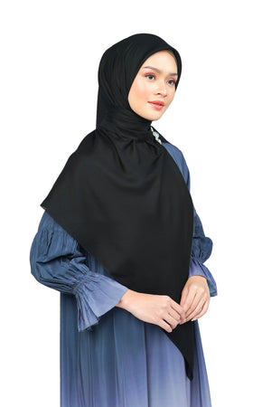 Nada Voile Scarf Large - Black