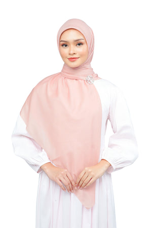 Nada Voile Scarf Large - Dusty Pink