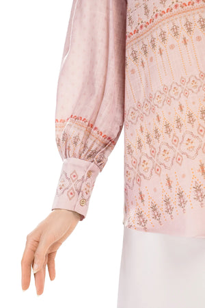 Ikat Blossom Blouse - Pink