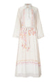 Ikat Blossom Loose Dress - Beige