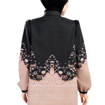 Ikat Blossom Shirt - Black