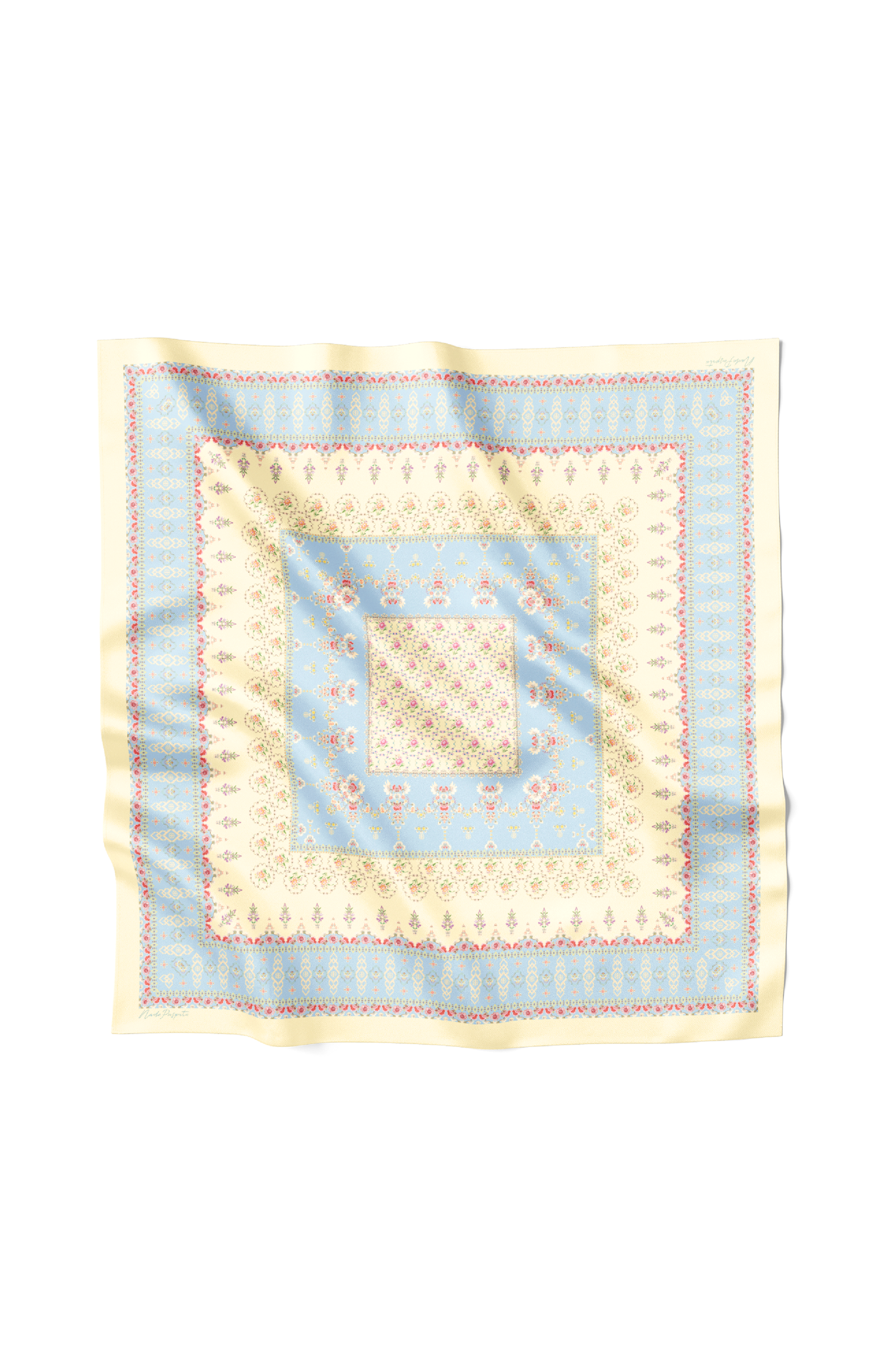 Ikat Blossom Multiway Satin Scarf - Jumputan