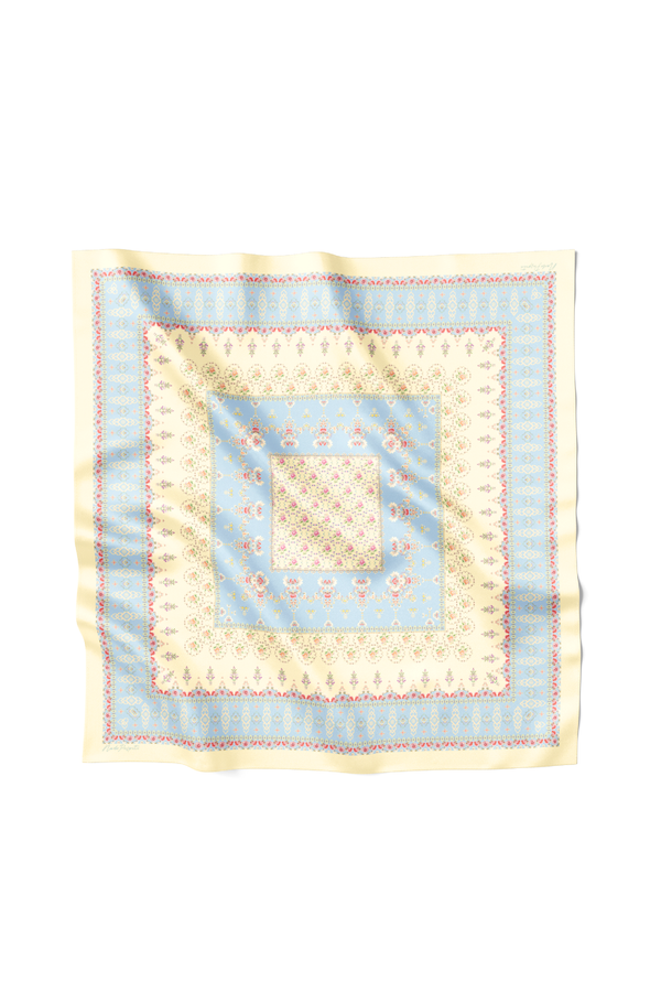 Ikat Blossom Multiway Satin Scarf - Jumputan